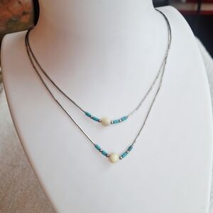 Vintage Southwestern-style "Liquid Silver" Nechlace